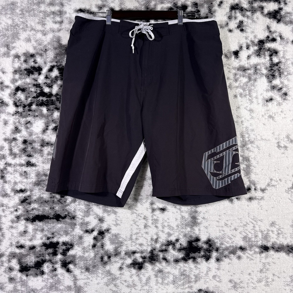 Jetpilot Board Shorts Mens Size 42 Black Y2k Skater 2000s Aesthetic Pool Beach